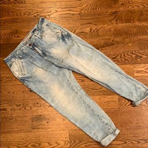 Zara baggy fit denim with embellished pocket